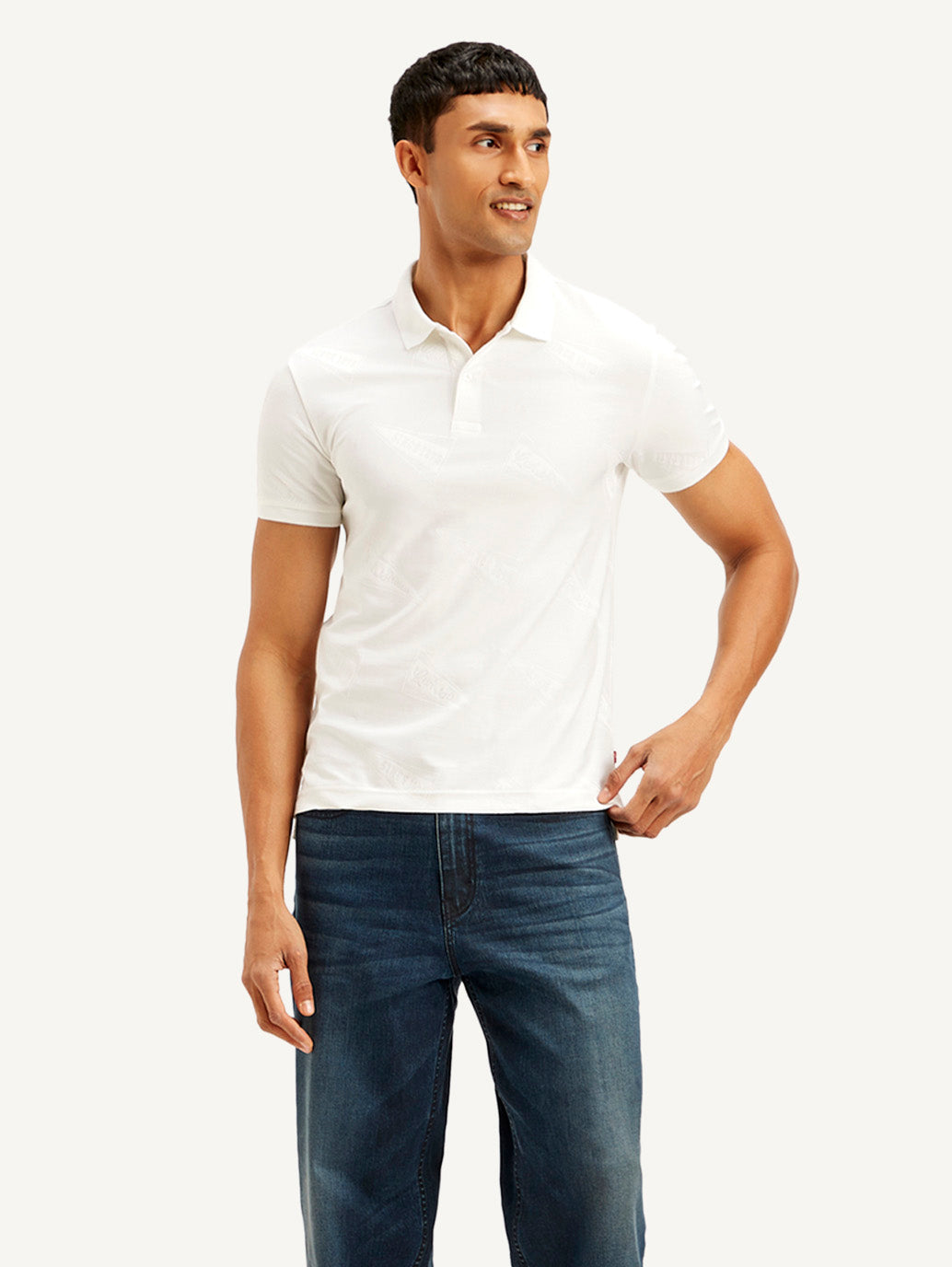 Men's Solid Slim Fit Polo T-shirt