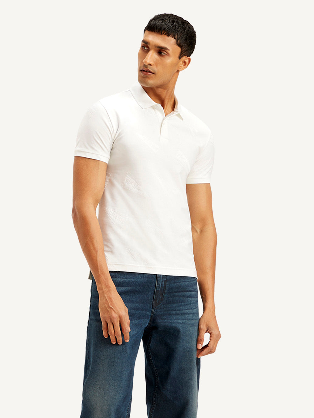 Men's Solid Slim Fit Polo T-shirt