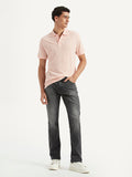 Men's Solid Slim Fit Polo Linen T-shirt