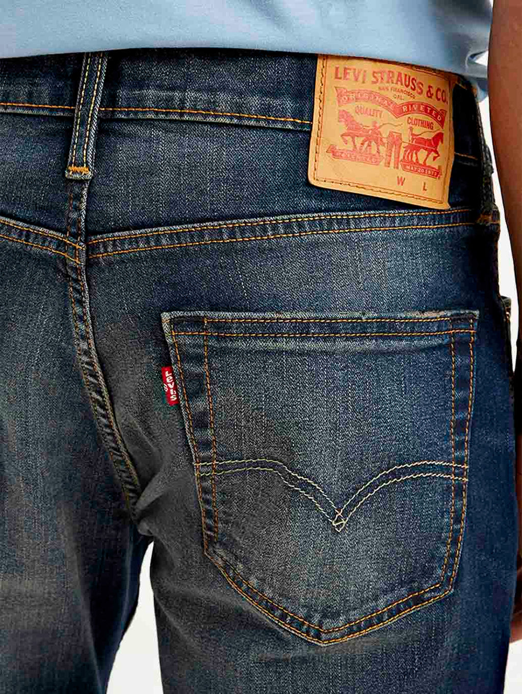 Men's 511 Blue Slim Fit Mid Rise Jeans