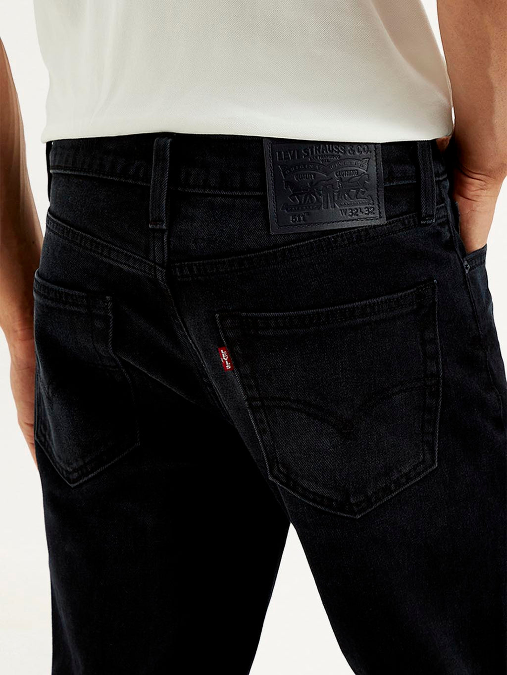 Men's 511 Black Slim Fit Mid Rise Jeans