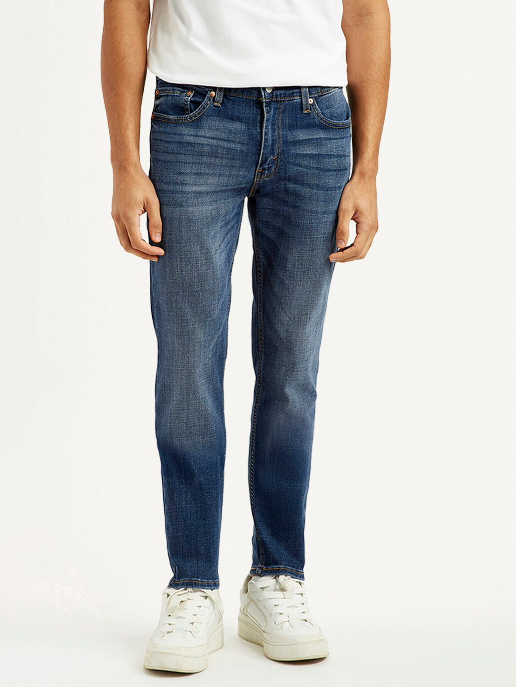 Men's 511 Blue Slim Fit Mid Rise Jeans