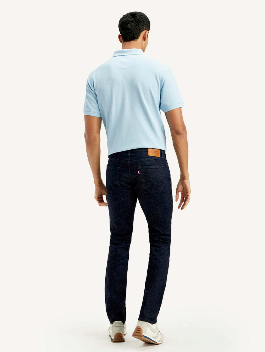 Men's 511 Dark Blue Slim Fit Mid Rise Linen Jeans
