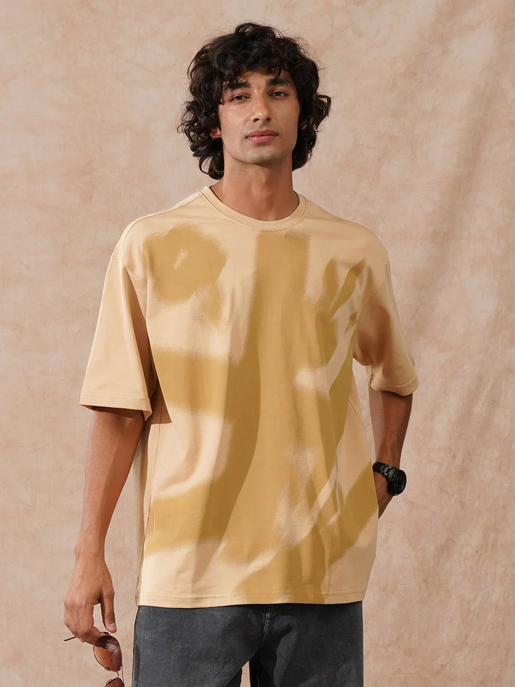 Heavy GSM Oversized T-Shirt | Beige