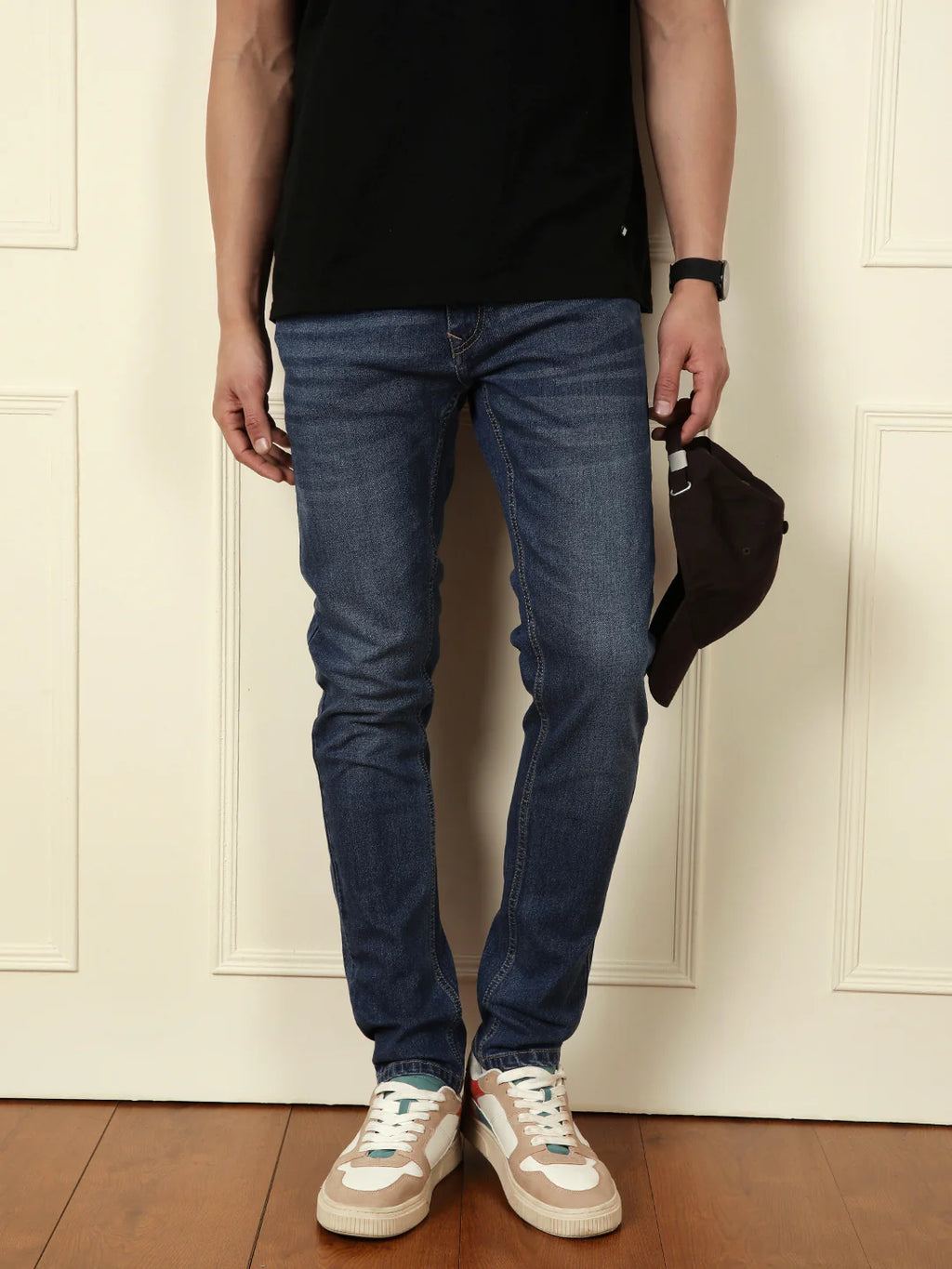 Classic Slim Tapered Jeans | Dark Blue