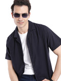 Navy Vision Resort Collar Shirt