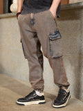 Washed Denim Cargo Jogger | Blue