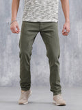 Slim Fit Colored Jeans | Olive