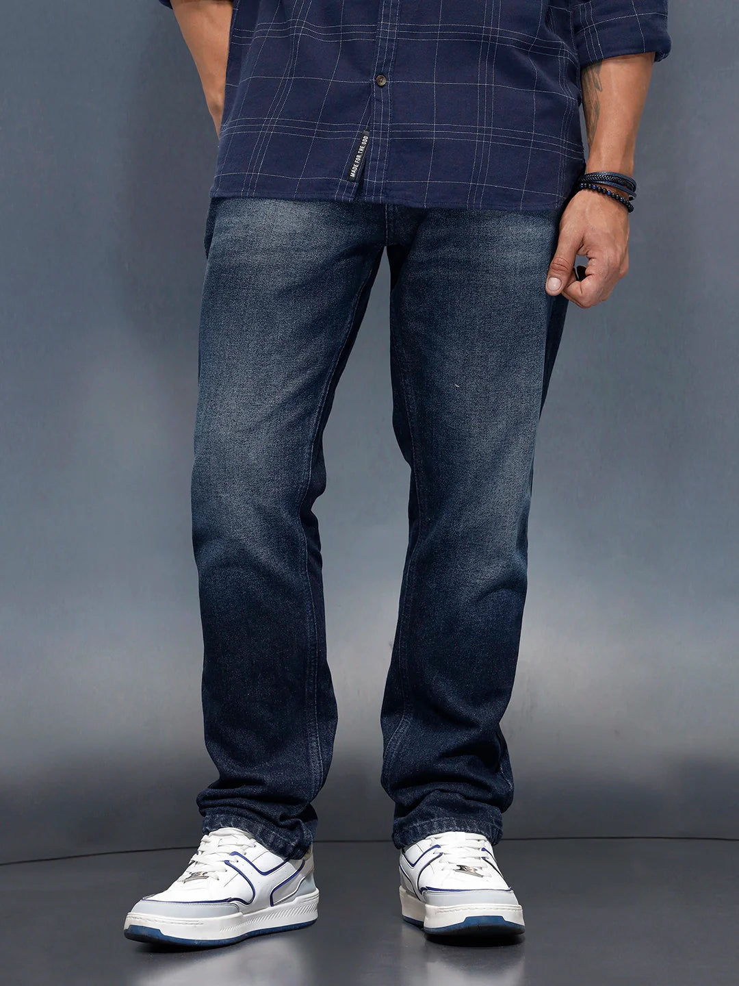Relaxed Fit Casual Jeans | Blue