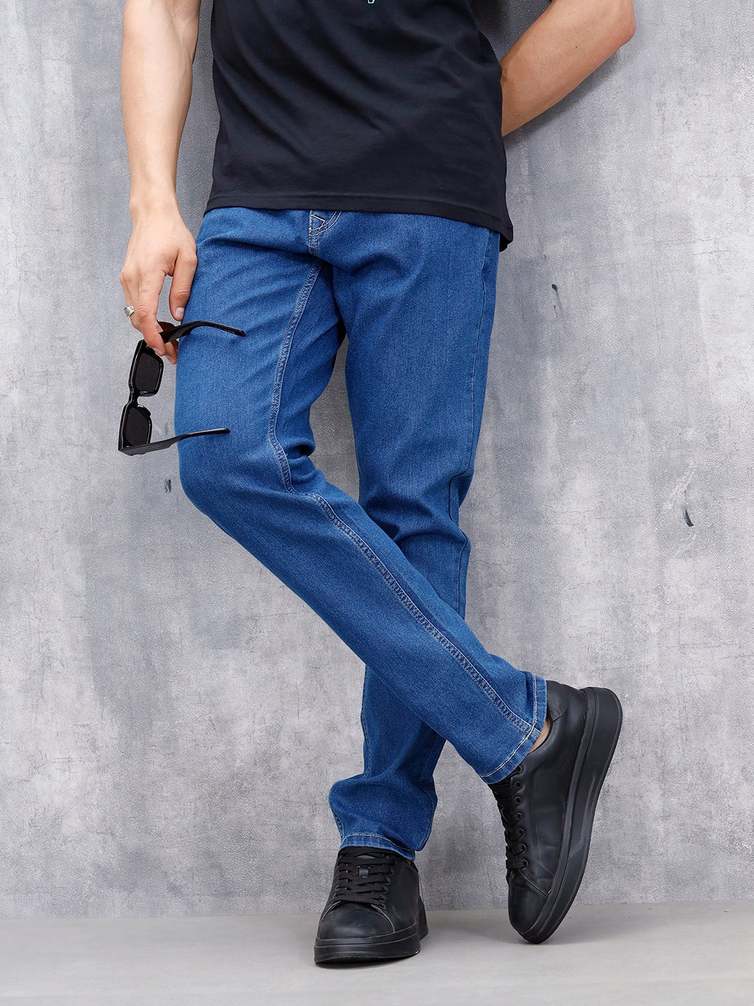Men's Casual Slim Fit Jeans | Blue