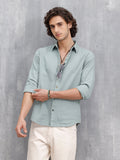 Men Casual Slim Fit Shirt | Green