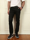 Soft Cotton Blend Chino Trouser | Black