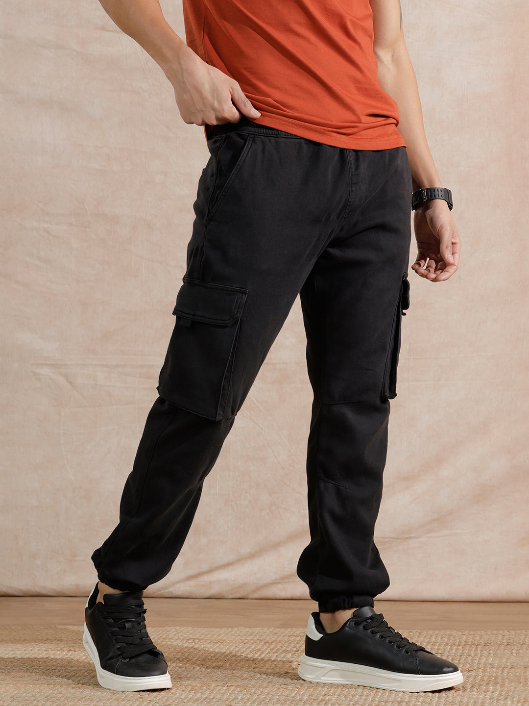 Casual Straight Fit Jogger | Black