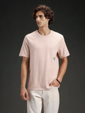 Men's Regular Fit T-shirt with Placement Graphic | Pink