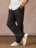 Solid Loose Fit Trouser | Brown