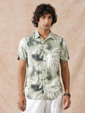 Fluid Viscose AOP Shirt | Green