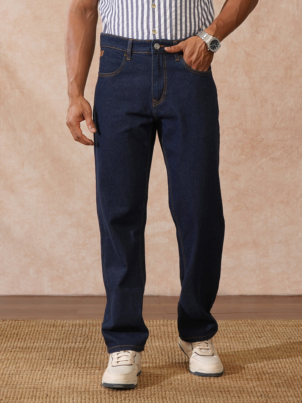 Casual Anti Fit Jeans | Dark Blue