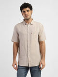 Men's Solid Regular Fit Linen Shirt