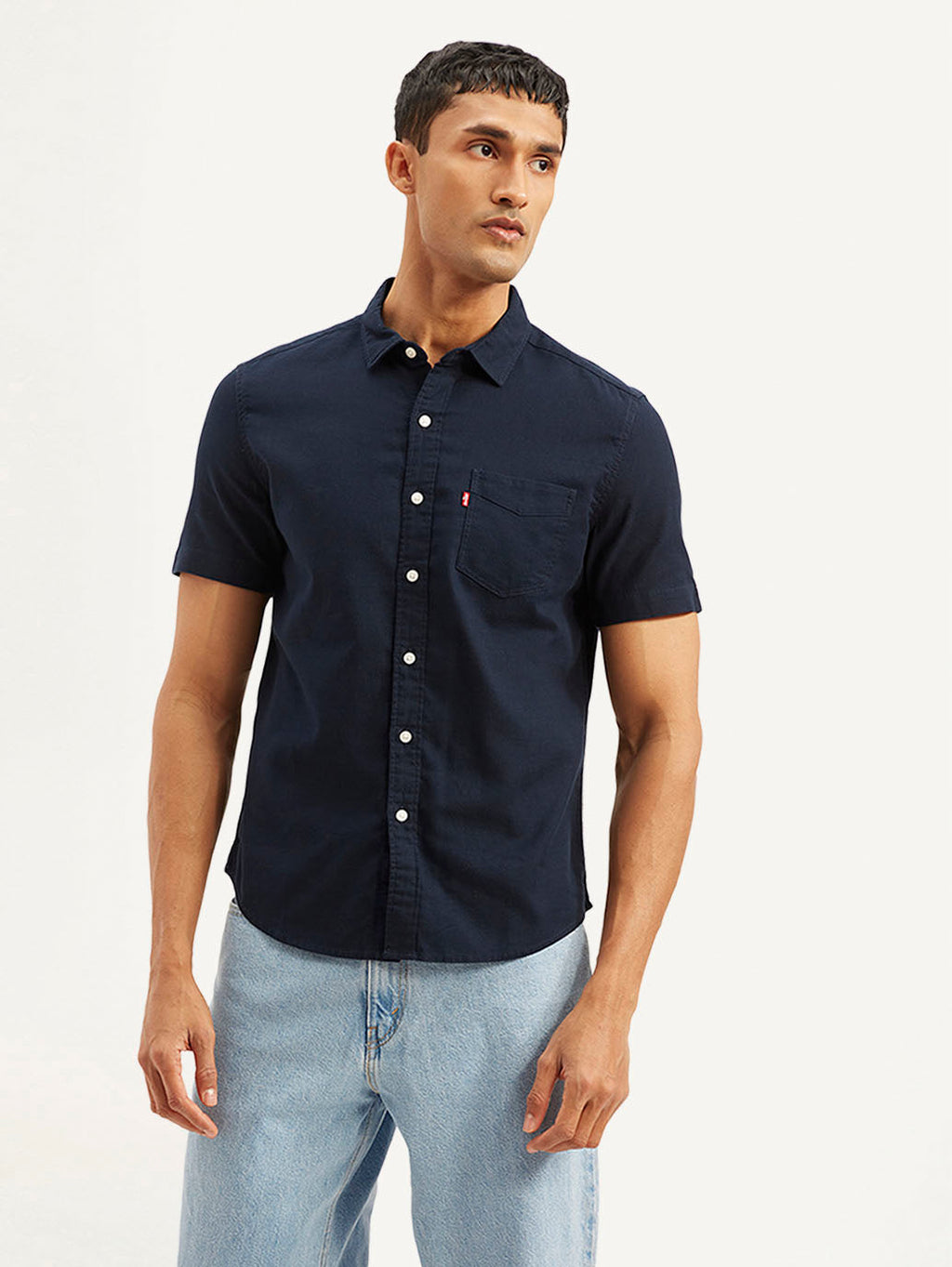 Men's Solid Slim Fit Oxford Shirt