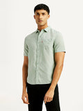 Men's Solid Slim Fit Linen Shirt