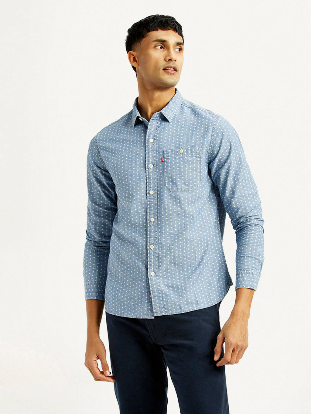 Men's Printed Slim Fit Shirt