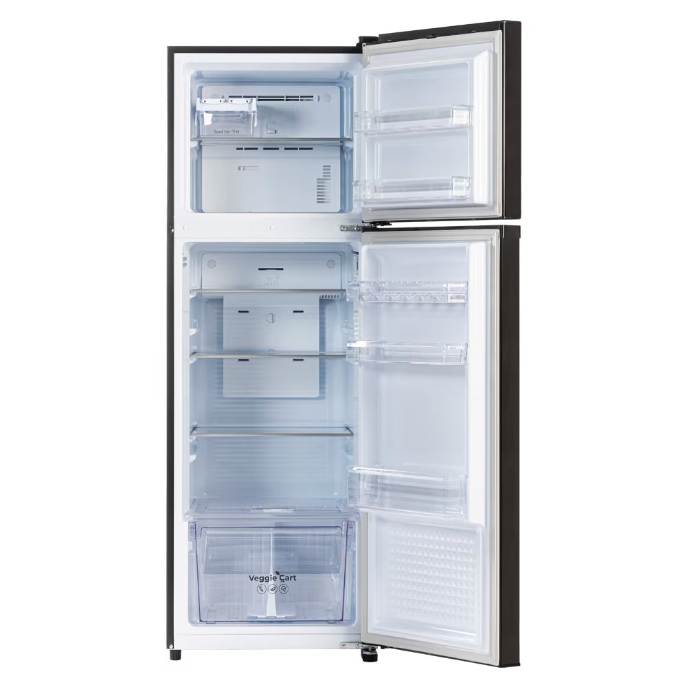BPL 235L/260 Litre 3 Star Frost Free Double Door Convertible Refrigerator, Uniglass Black, BRF-G280RCPUKZ