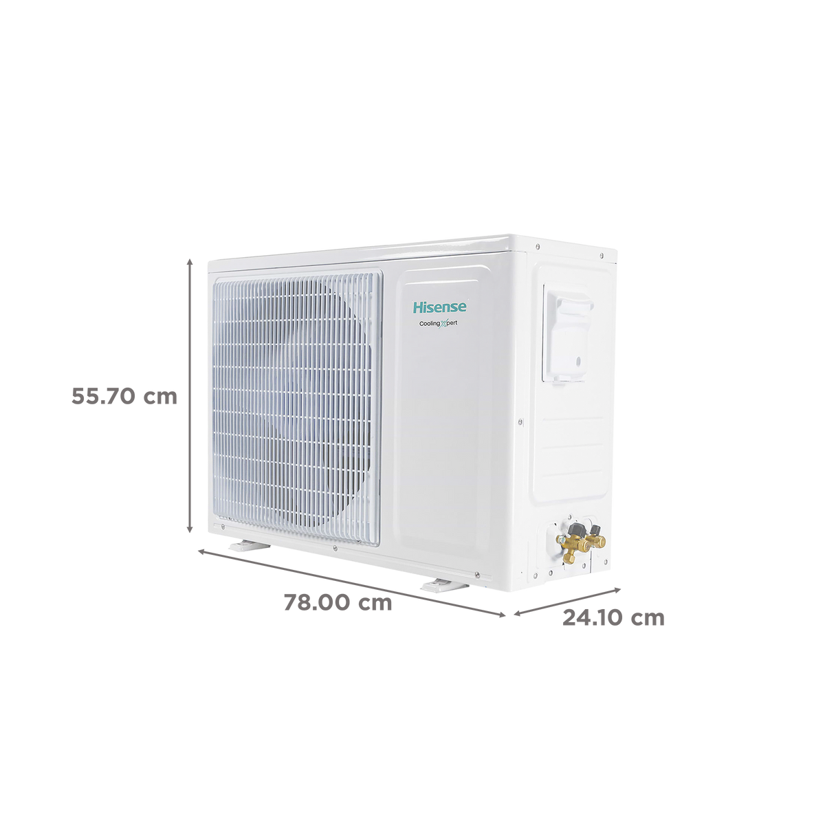 Hisense Cooling Expert 5 in 1 Convertible 1 Ton 3 Star Inverter Split AC with Auto Cleanser (Copper Condenser, ATC353HIB)