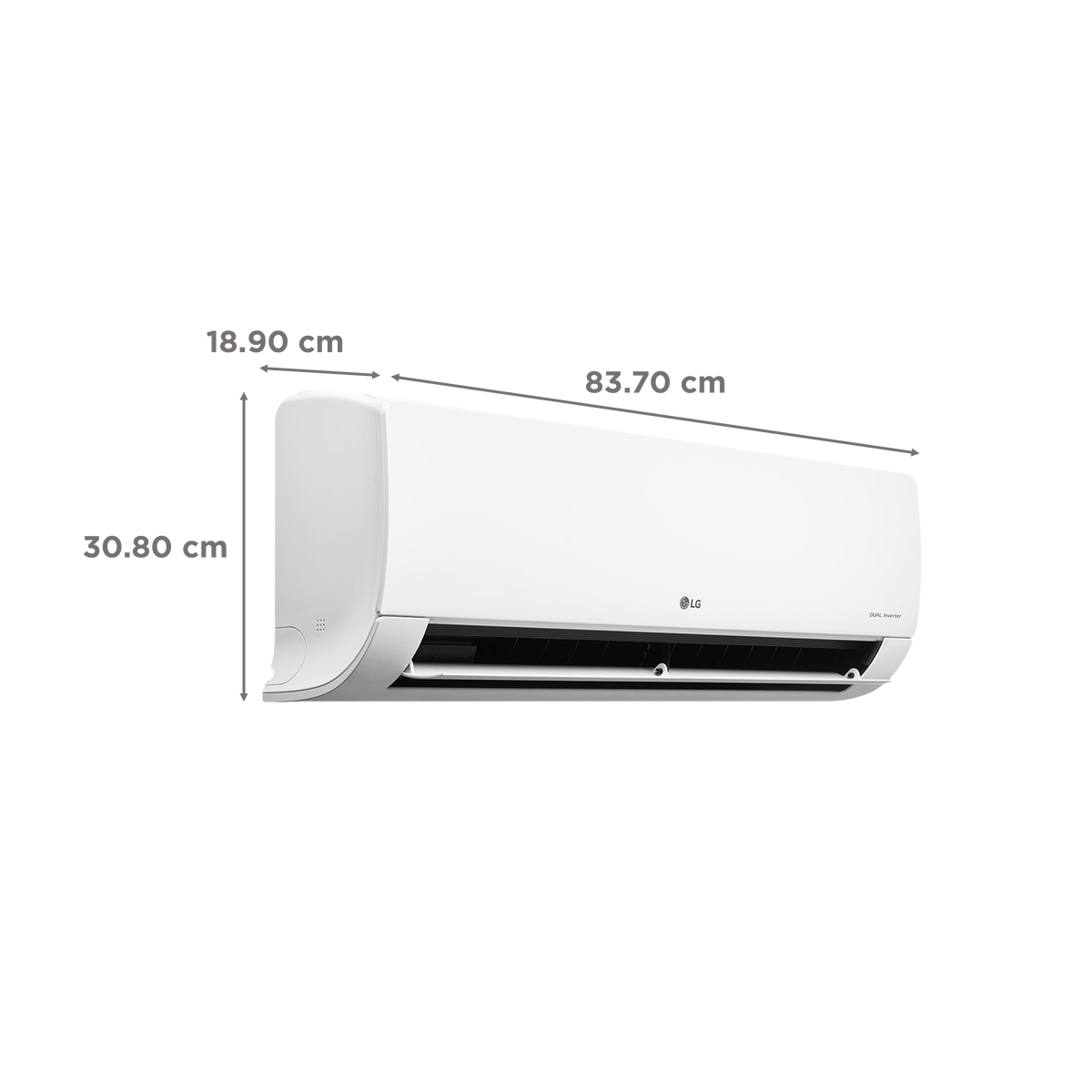 LG 6 in 1 Convertible 1.5 Ton 3 Star AI Dual Inverter Split AC with Auto Cleanser (Copper Condenser, RS-Q18ANXE)