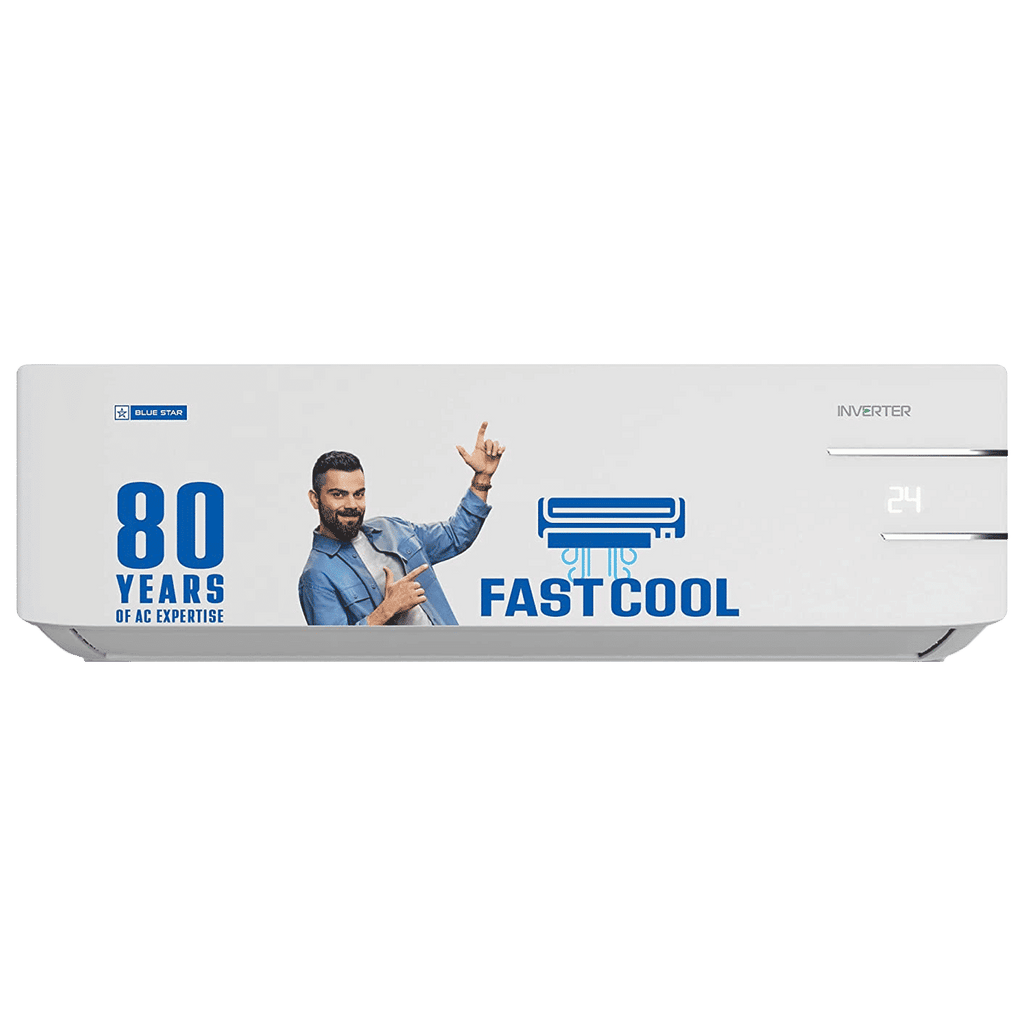 Blue Star Y Series 5 in 1 Convertible 1.5 Ton 3 Star Inverter Split AC with Self Diagnosis (Copper Condenser, ID318YKU)