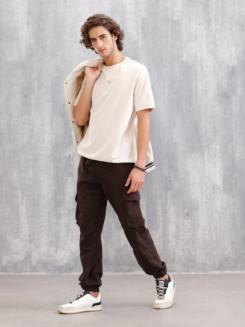Straight Fit Cargo Jogger I Dk Brown