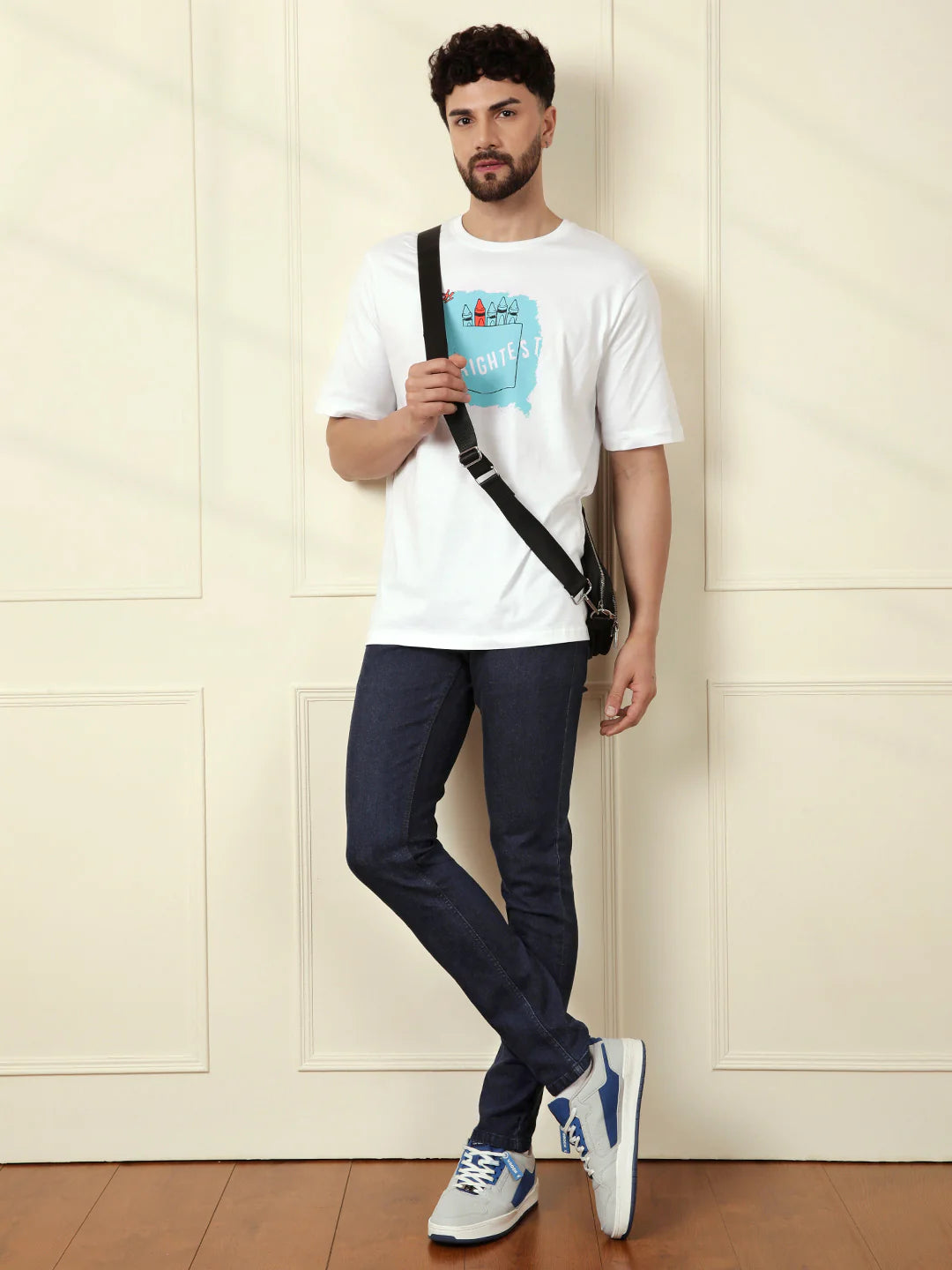 Casual Slim Tapered Jeans | Dark Blue