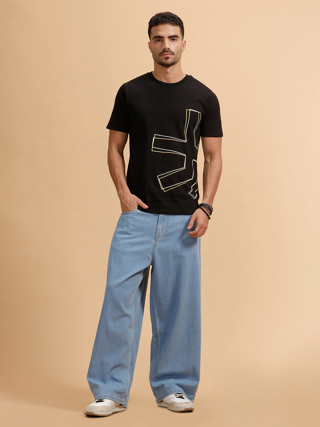 Casual Baggy Fit Jeans | Light Blue
