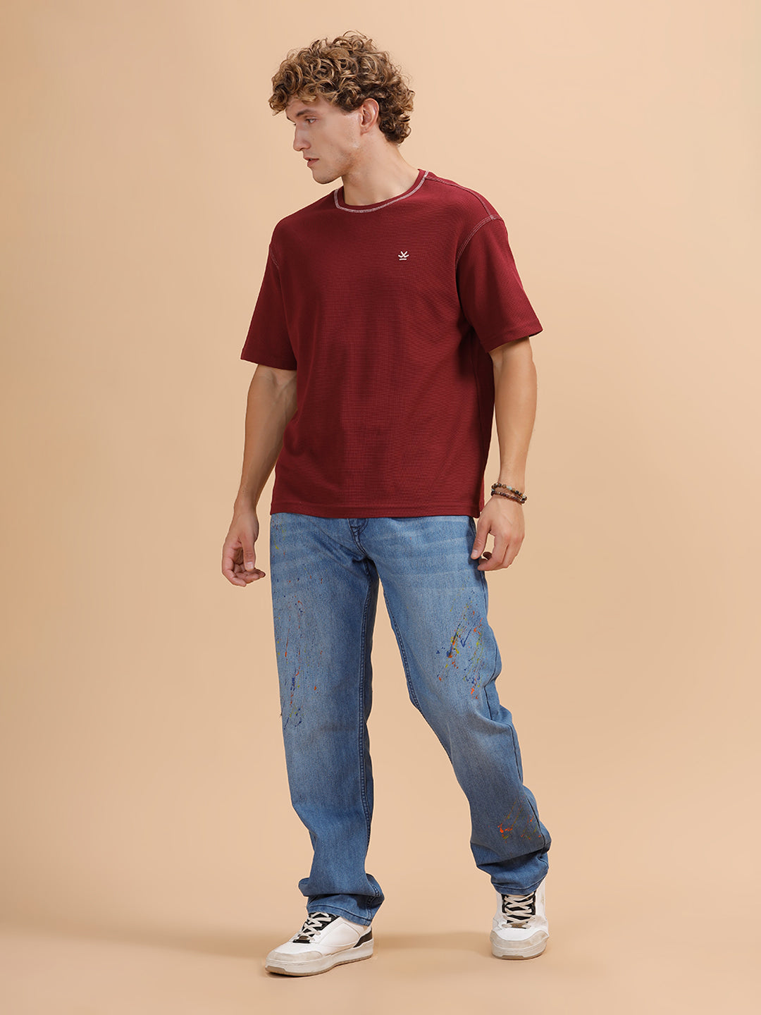 Heavy Fade Anti Fit Jeans | Light Blue