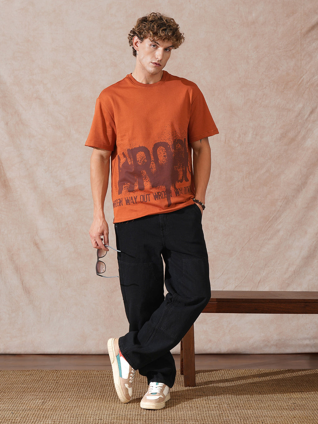 Carpenter Style Loose Fit Trouser | Black