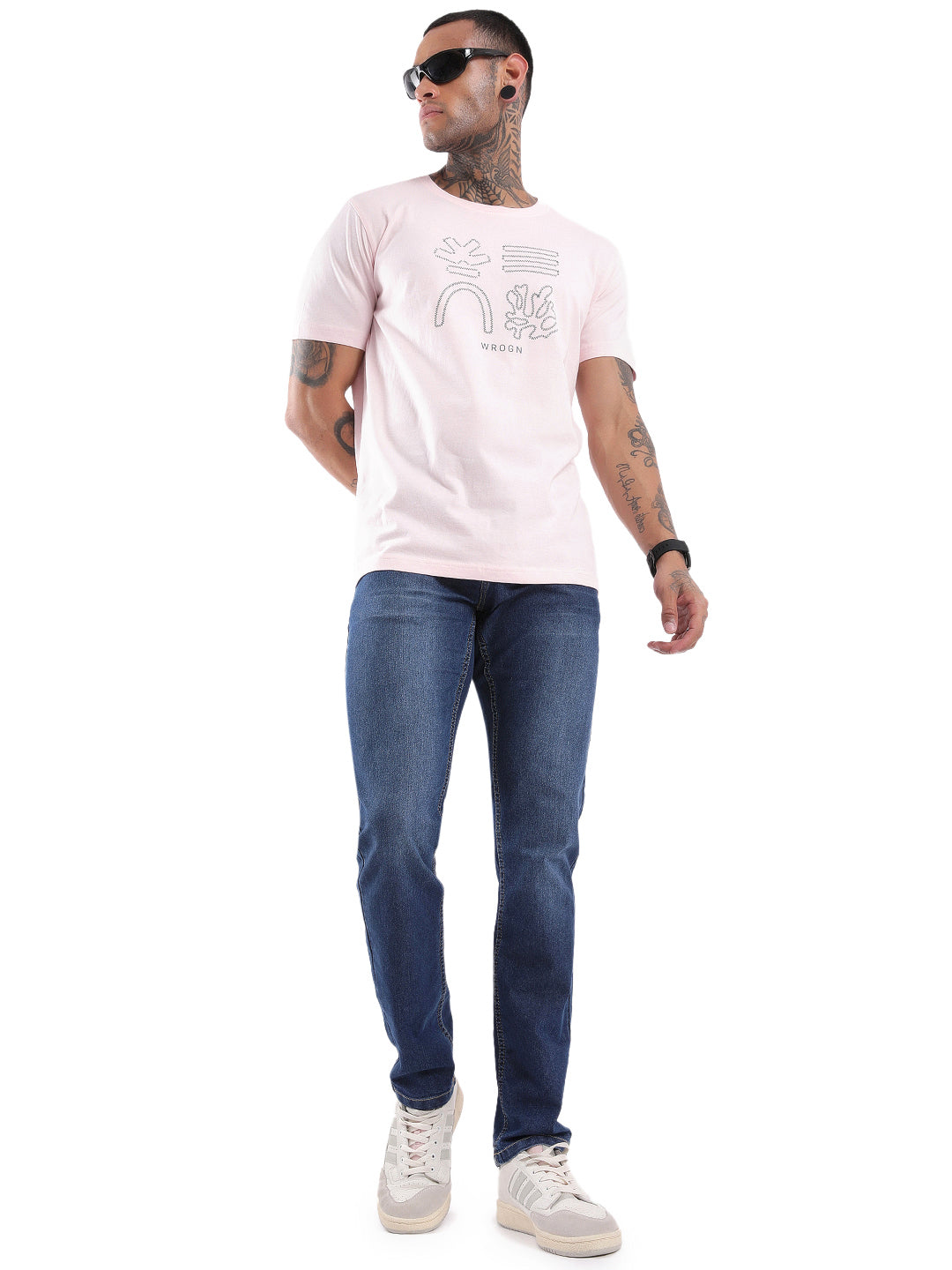 Blue Twilled Slim Jeans