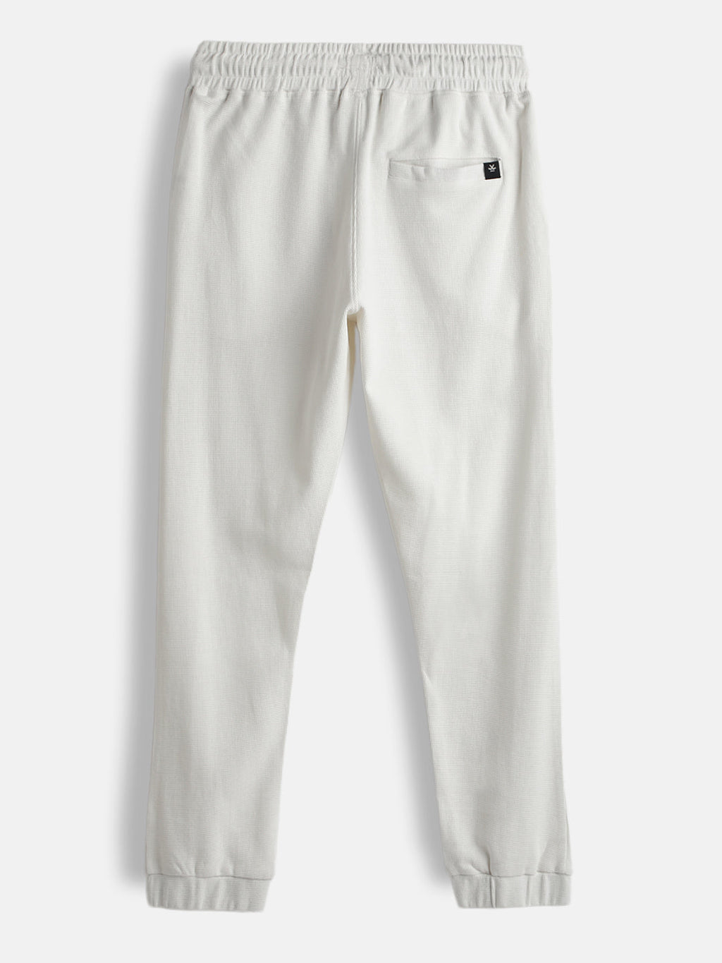 Solid Beige Regular Fit Jogger