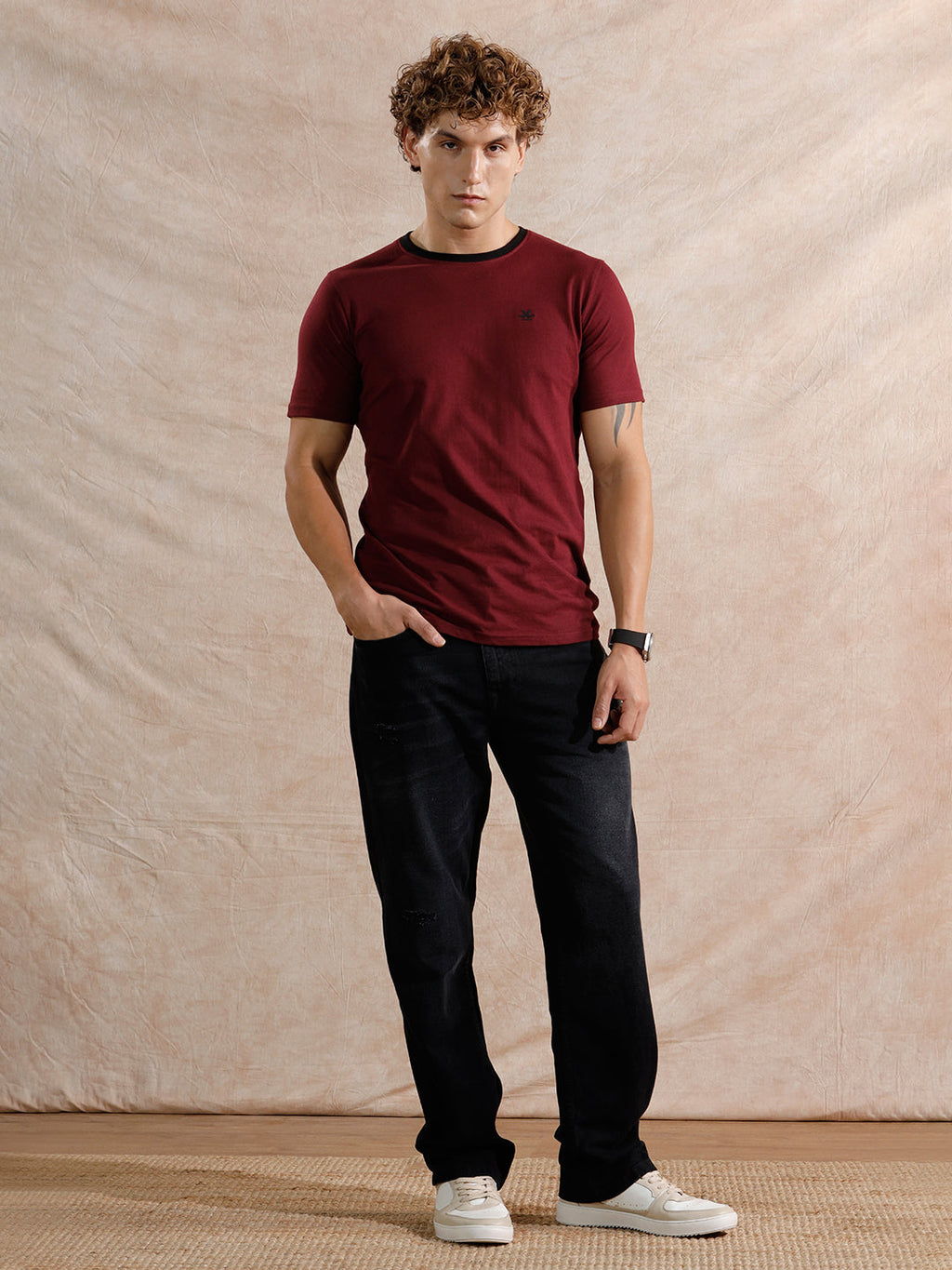 Distressed Heavy Fade Anti Fit Jeans | Dark Grey