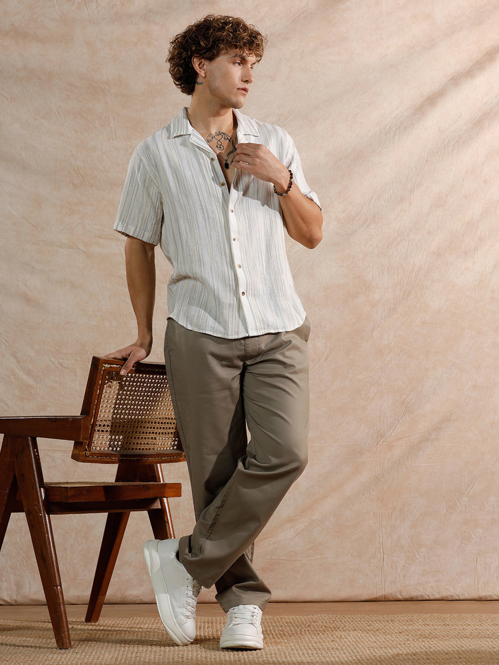 Casual Loose Fit Trouser  | Khaki