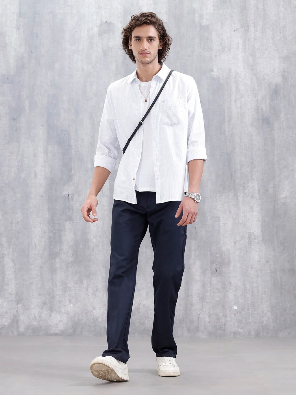 Men's Casual Straight Fit Jogger | Navy Blue