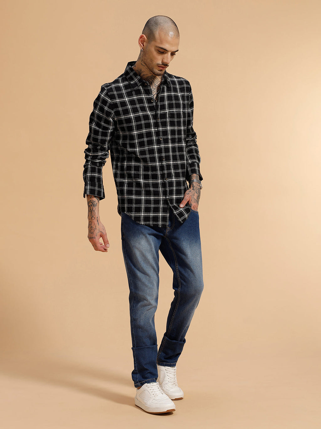 Heavy Fade Slim Fit Jeans | Blue