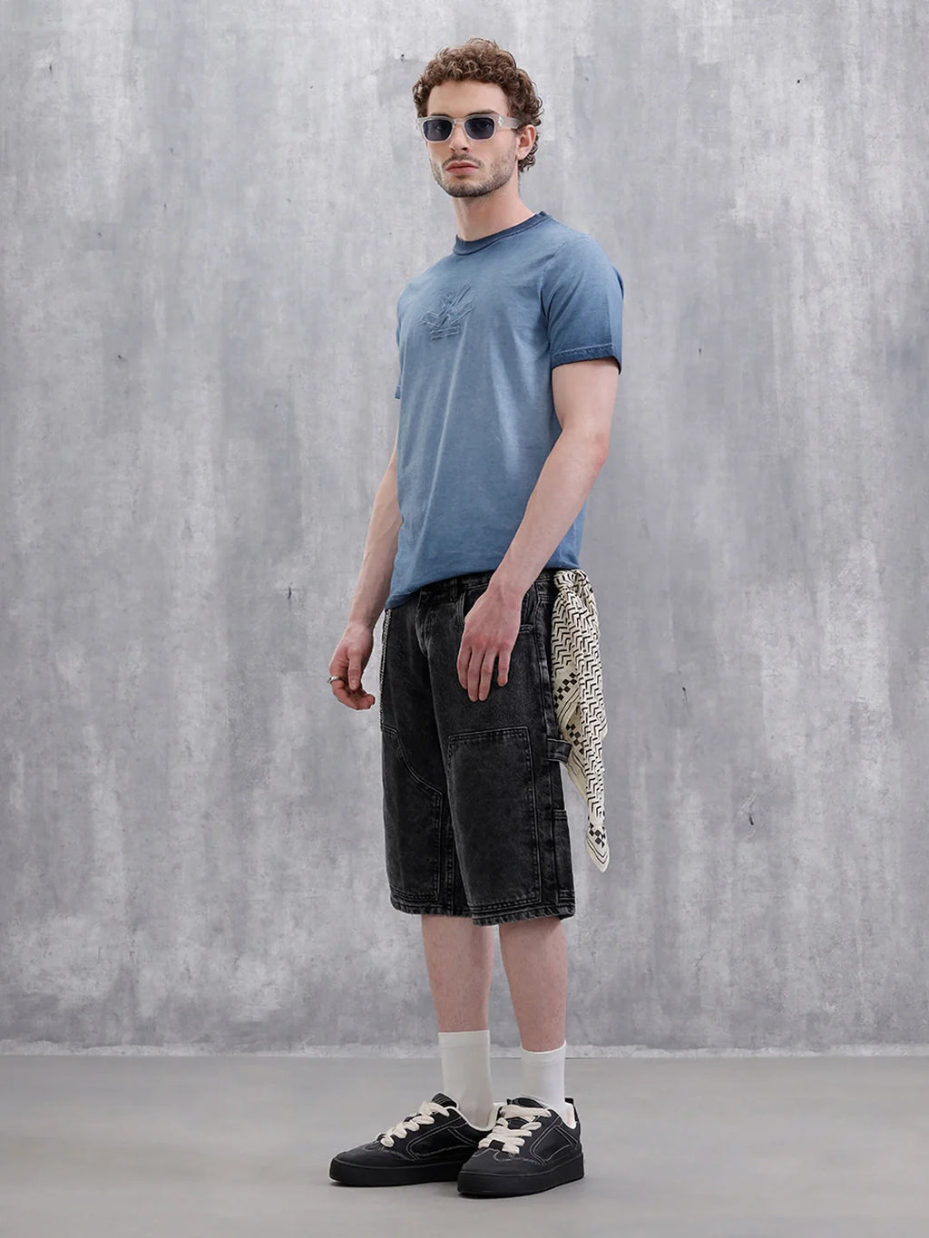 Washed Pigment Dyed T-Shirt | Blue