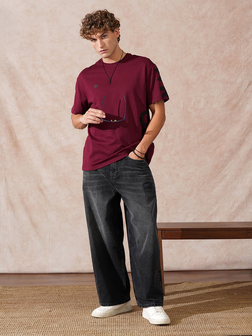 Casual Baggy Fit Jeans | Dark Grey