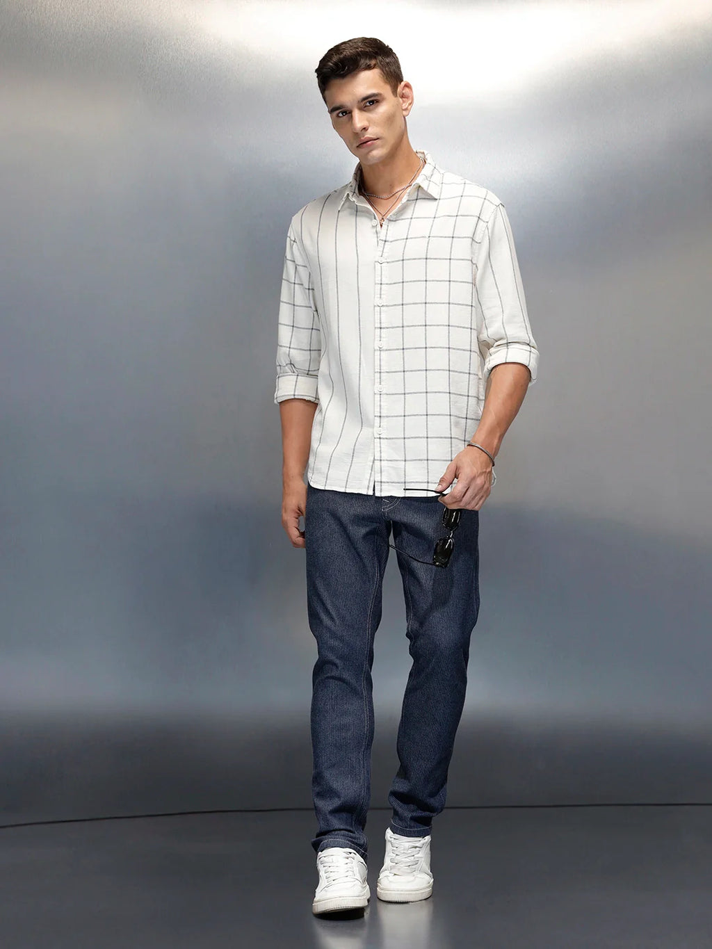 Men's Casual Straight Fit Jeans | Blue