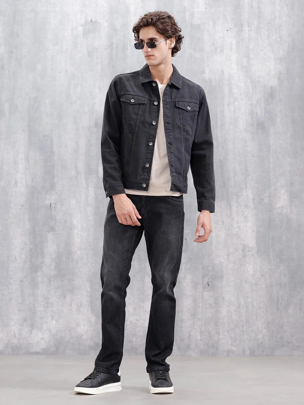 Classic Straight Leg Casual Jeans | Dark Grey