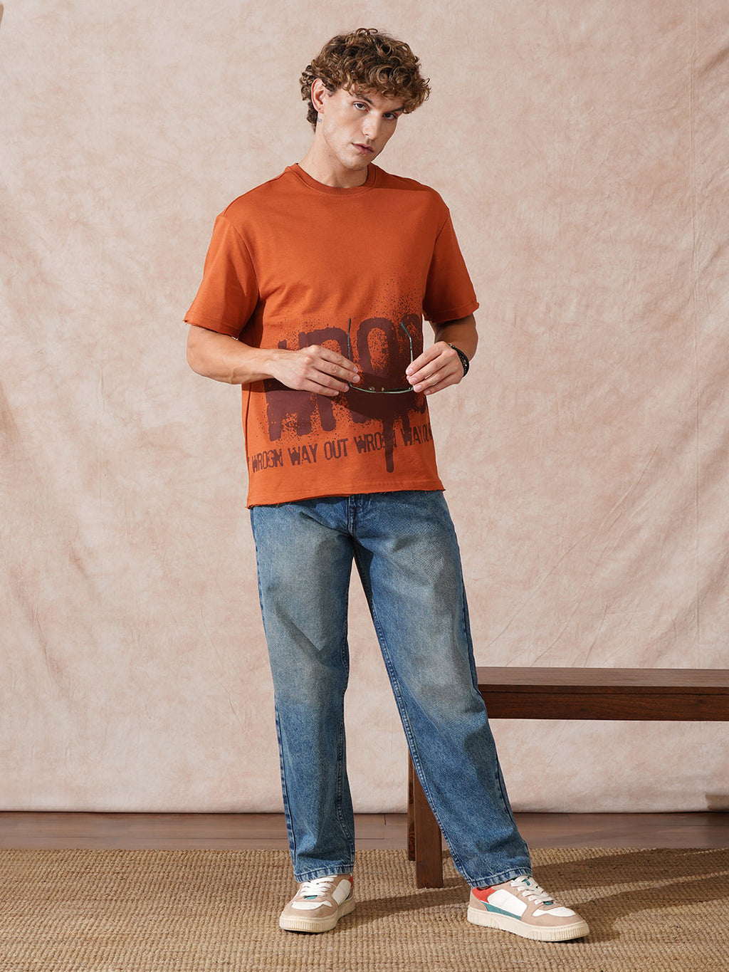 Casual Heavy Fade Loose Fit Jeans | Blue