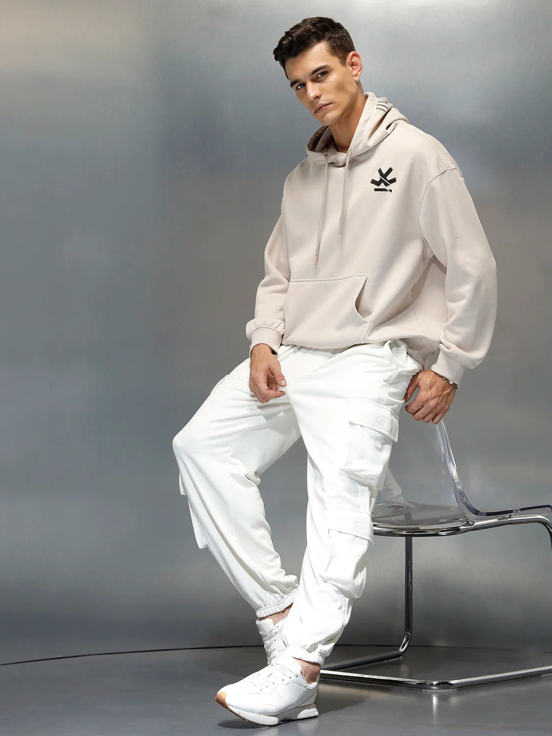 Casual Utility Pocket Joggers for Men | Off White