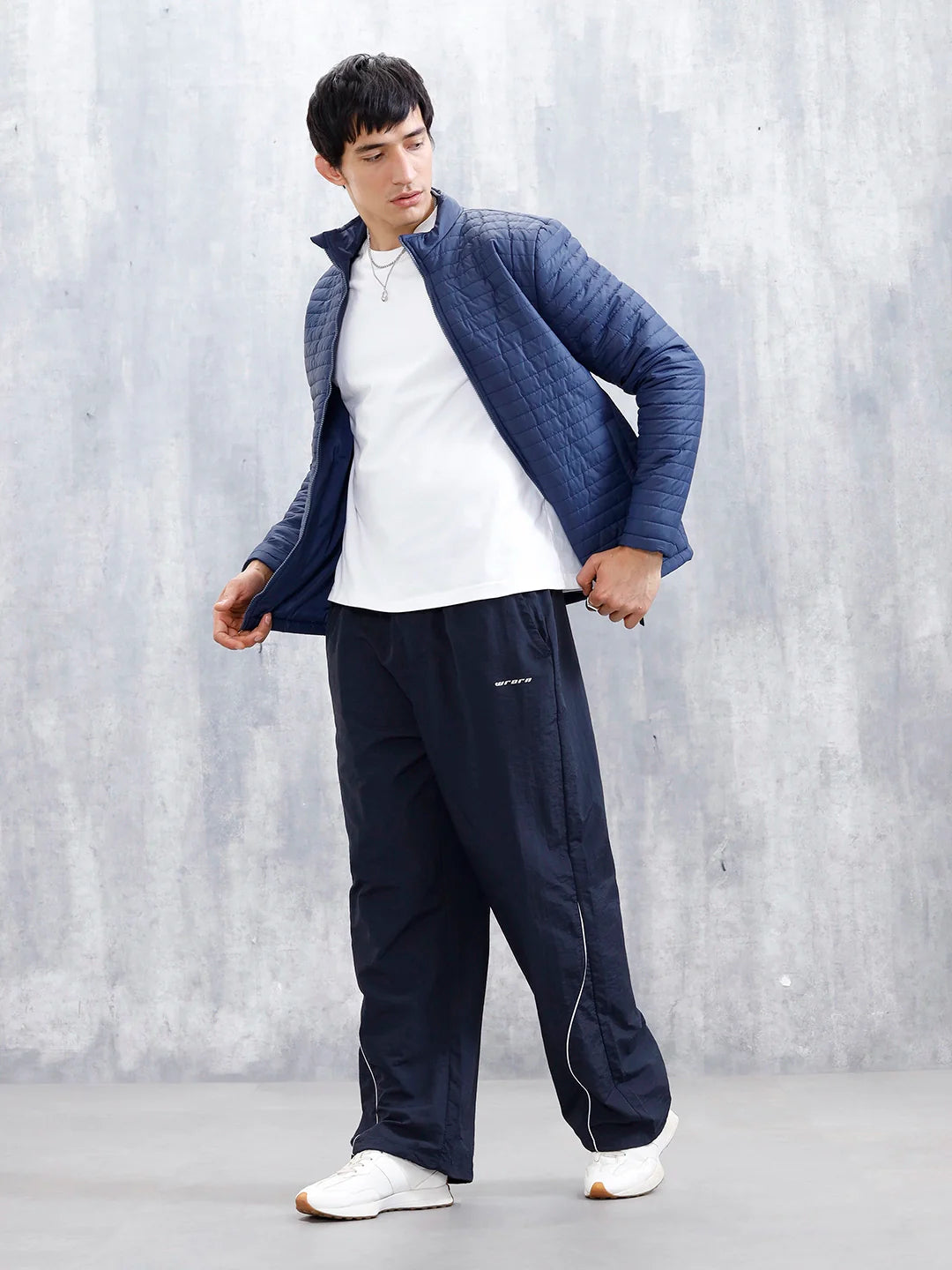 Men's Causal Oversized Fit Sport Look Jogger  | Navy Blue
