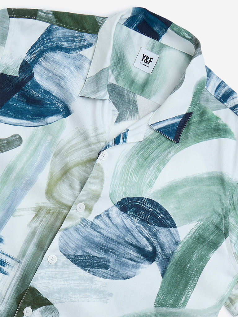 Y&F Kids Multicolour Abstract Printed Shirt