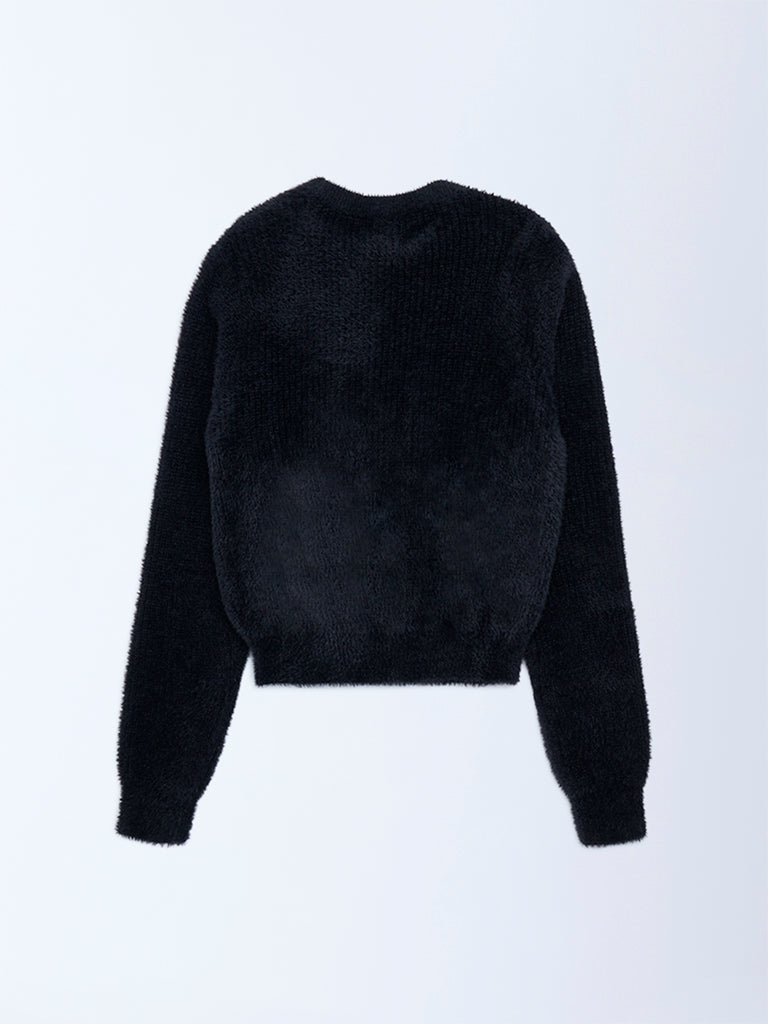 Y&F Kids Black Pearlescent Sweater