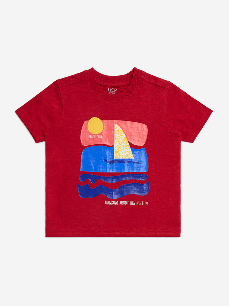 HOP Kids Red Sea-Inspired Cotton T-Shirt